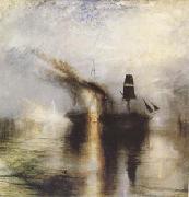 J.M.W. Turner Peace-Burial at Sea (mk09) oil painting on canvas